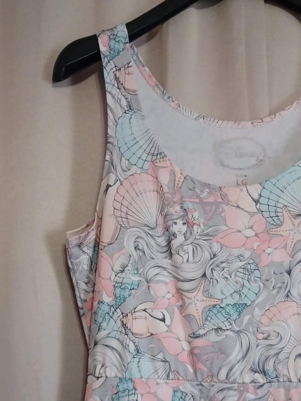 Disney Hot Topic The Little Mermaid Ariel Pastel Skater Dress Size Large - Picture 4 of 13